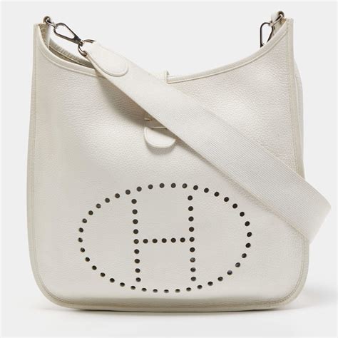 hermes evelyn off white